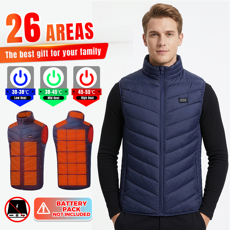 Winter Clothing Hiking - 스마트 온열 조끼, 26개 구역, 남성용/여성용,