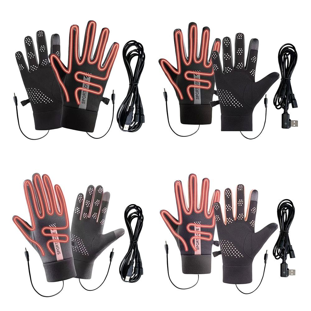 창의적인 겨울용 USB 발열 장갑 조절 가능한 방수 충 - Heated Gloves Electric 리뷰 및 가격